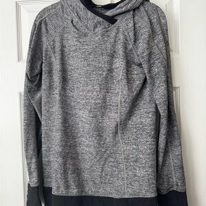 LululemonGray and Black Hooded Sweatshirt